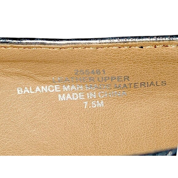 IMAN BLUE CALF HAIR & BLUE GLITTER SLIP ON LOAFER LEATHER SHOES SIZE 7.5M - NEW - Picture 2 of 6